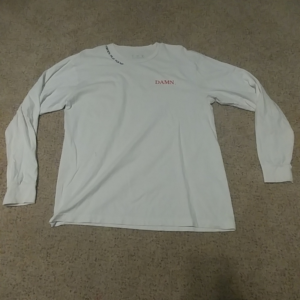 Rare DAMN Pop-Up White Long Sleeve TDE